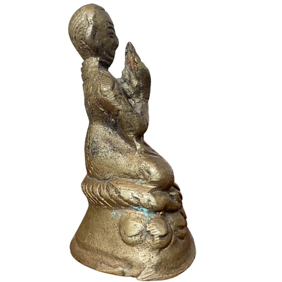 Le Maître Murmurant – Mahasiddha en Bronze Qualité Musée – Mongolie – Sculptures (photo 3 of 9)
