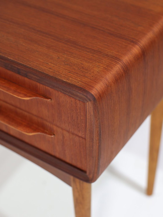 Image 1 of Johannes Andersen Silkeborg teak Danish bedside tables 1960s