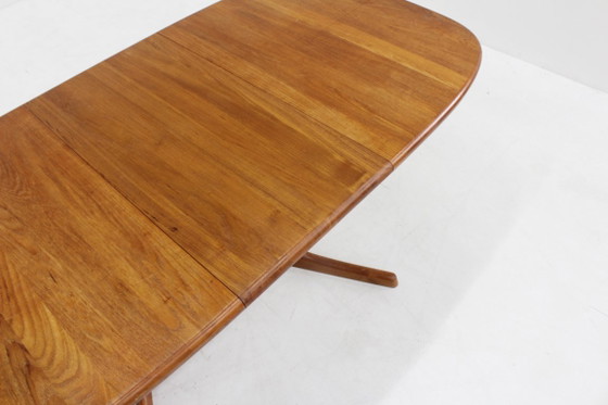 Tavolo da pranzo ovale allungabile vintage danese Dyrlund Teak Massiccio – Tavoli da pranzo, Wood (photo 6 of 9)