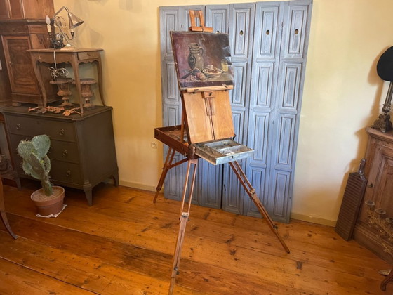 French 1920s Portable Easel Field Easel Painter's Easel – Decorative Objects, Wood (photo 16 of 17)