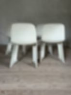 Sedie Kangourou bianche vintage di Ernst Moeckl – Chaise longue, Space Age (photo 18 of 28)