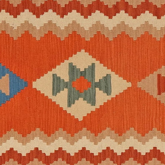 Image 1 of Hand-woven kilim gashgai 298 x 88 cm