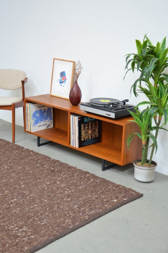 Image 1 of Credenza vintage a giorno, mobile basso, giradischi HiFi/phono, cassettiera