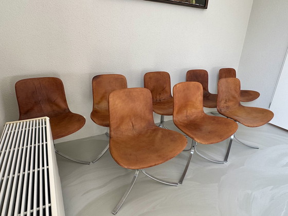 Image 1 of Chaises vintage PK9 PK 9 Poul Kjærholm Kjaerholm de EKC 8 pièces