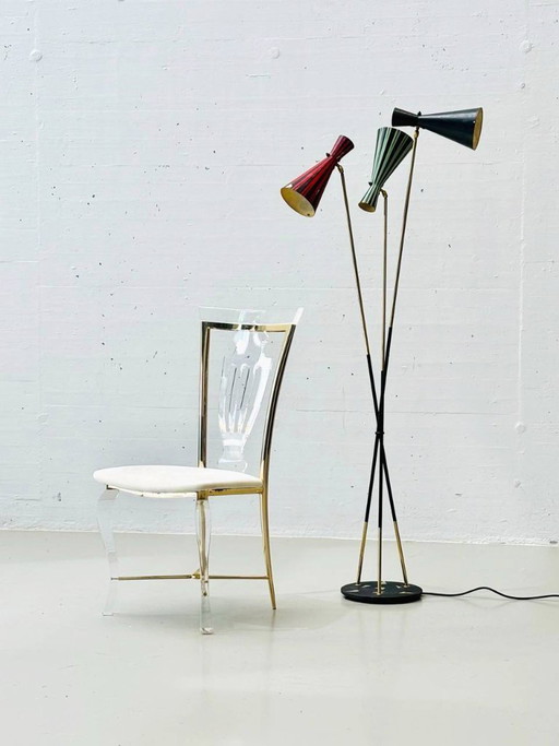 Lampadaire de style mid-century, signé Lumenform, années 1960