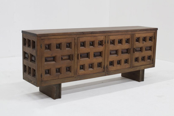 Image 1 of Vintage Spanish Brutalist sideboard dresser