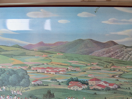 Image 1 of José Arrue "Romeria" Metallisches Serviertablett