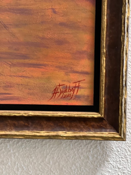 Image 1 of Pittura a olio su tavola "Il libro"