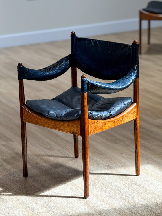 Image 1 of Table et chaises à rallonge pour salle à manger (par Kristian Solmer Vedel)