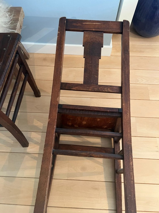 2 sedie in rovere antico, stile Art Déco – Sedie da pranzo, Wood (photo 7 of 10)