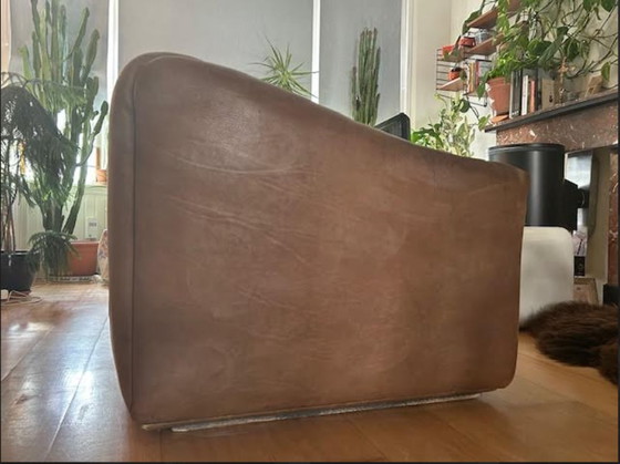 Image 1 of Vintage designer bank De Sede DS-47, 3 zits bruin leer