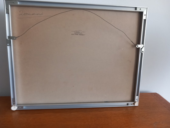 Image 1 of Rural landscape "End of a summer day" signed LAMON Walter 1982