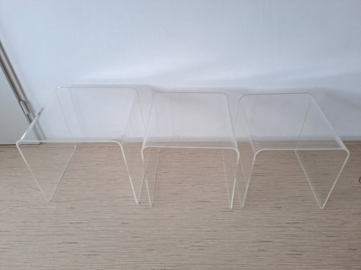 Mimiset Plexiglazen vintage nesting tafels