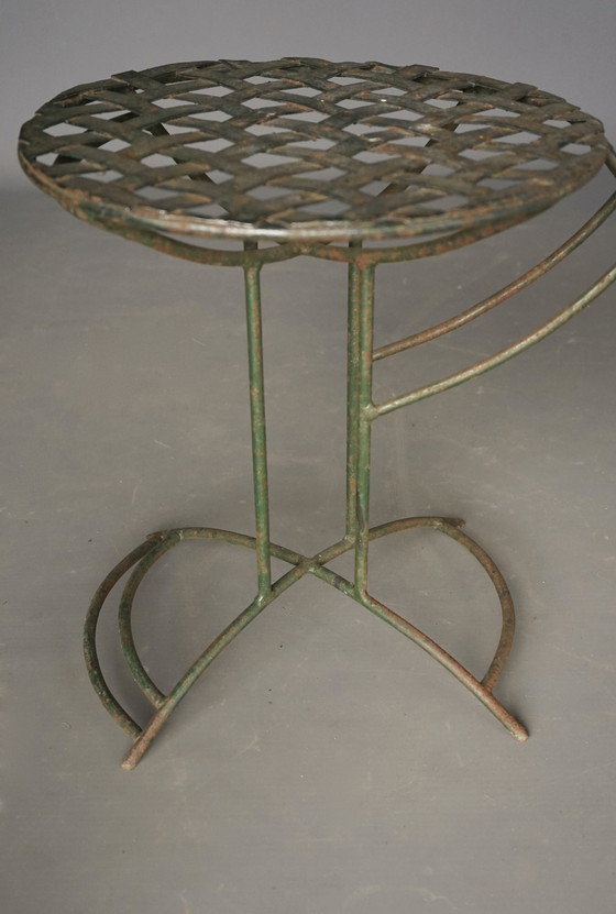 Image 1 of Modernistische metalen tuinstoelen. 1960s. Set van 2