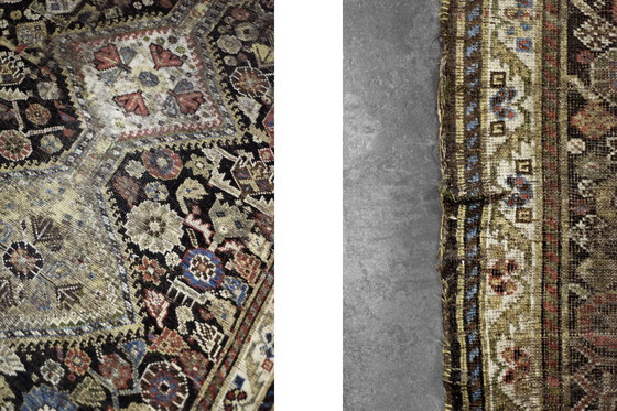 Image 1 of Tappeto Qashqai orientale lungo, tessuto a mano, stile nomade, anni '20