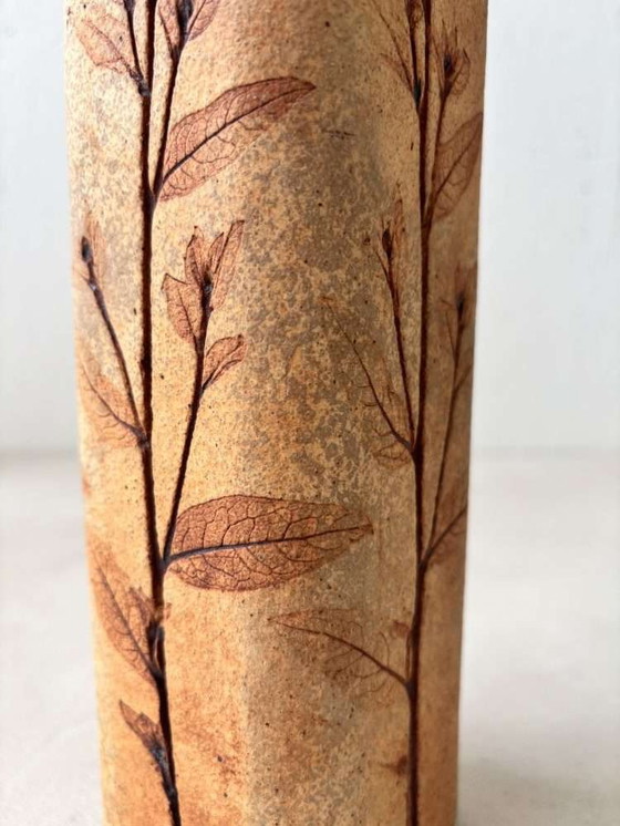 Image 1 of Japandi Herbarium vase Raymonde Leduc 1970s