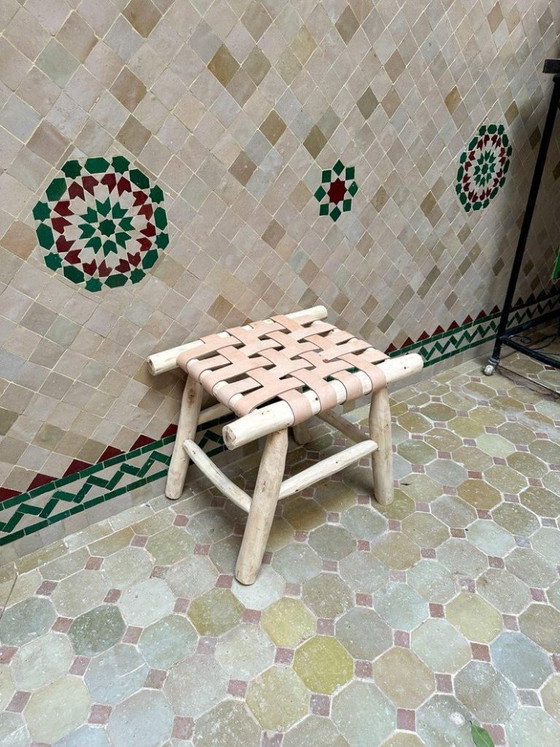 Image 1 of Piccola panca marocchina artigianale 50x50 cm