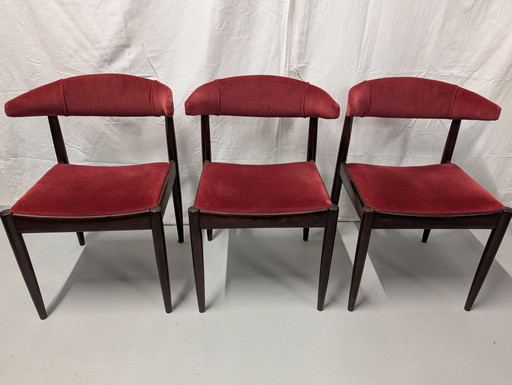 6 A.W.A. Mid Century Dutch Design Kuhhorn Esszimmerstühle