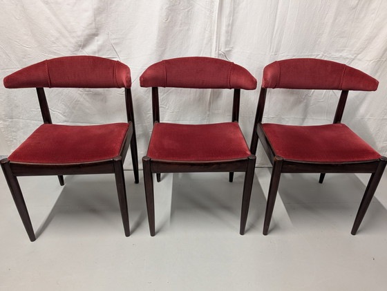 Image 1 of 6 A.W.A. Mid Century Dutch Design Kuhhorn Esszimmerstühle