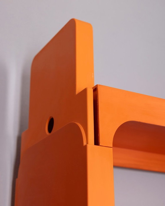 Image 1 of Bibliothèque d'angle vintage en plastique des années 1970, conçue par Olaf Von Bohr pour Kartell