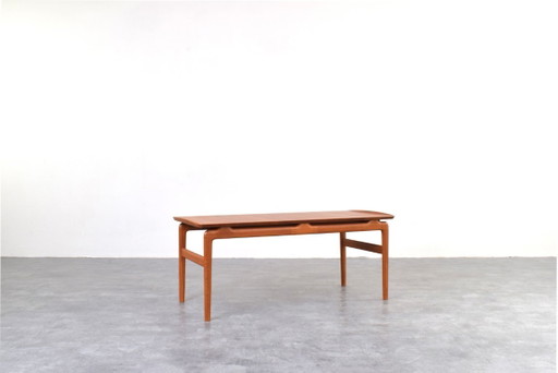 Table Basse Modèle 640 en Teck par Peter Hvidt & Orla Mølgaard-Nielsen pour France & Søn / France & Daverkosen, années 1950.