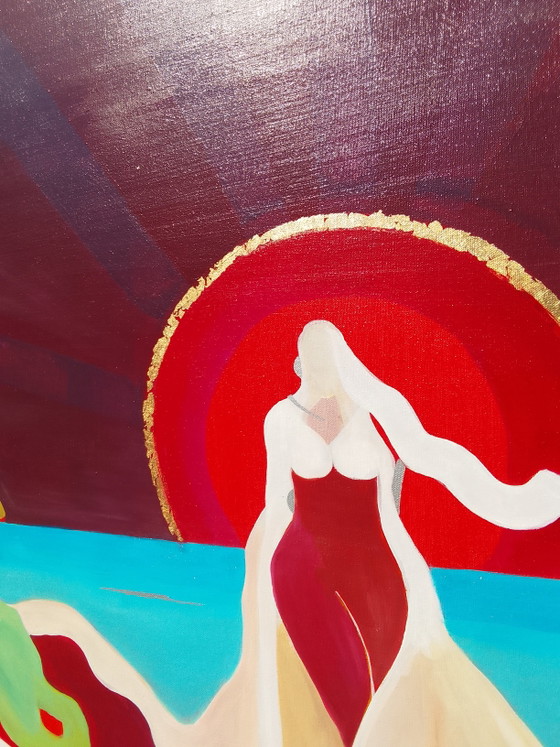Acrylic painting #Bloom 70x140cm – joart, Paintings & Drawings, Canvas (photo 14 of 15)
