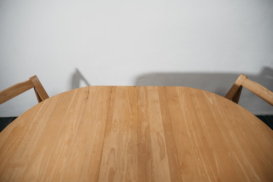 Image 1 of Folding Table and Chair Set, Space-Saving Design, 1980s Garden Dining Set
