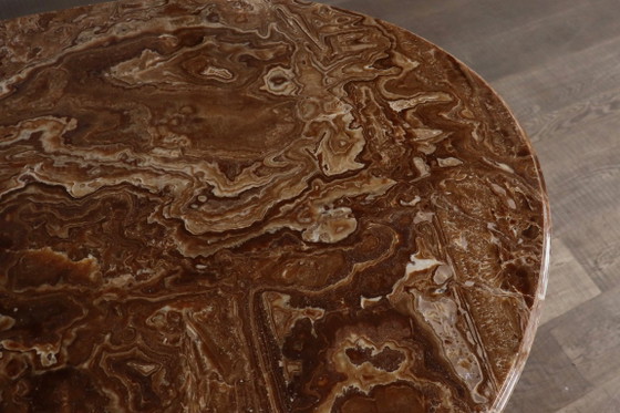 Oval Onyx Marble Dining Table By Angelo Mangiarotti, Italy, 1970s – Iron, Vintage (photo 14 of 14)