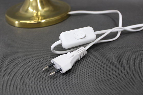 Image 1 of 1960 Paar grote messing tafellampen, Denemarken