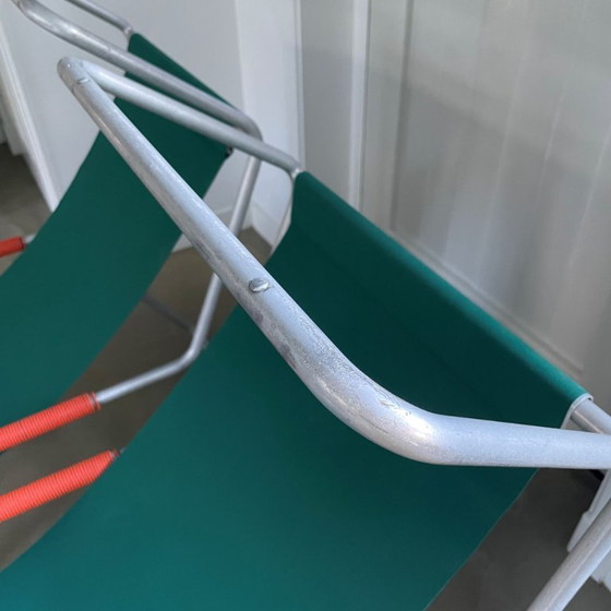 Image 1 of Set of midcentury ‘Lido’ sun lounge chairs, design Battista and Gino Giudici