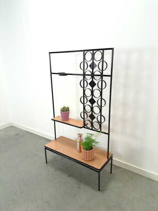 DDR Plant Table With Formica And Steel, Plant Rack