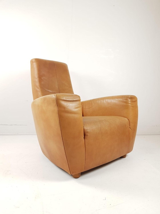 Poltrona vintage "Longa" di G Vd Berg in pelle color cognac – Poltrone, Leather (photo 7 of 10)