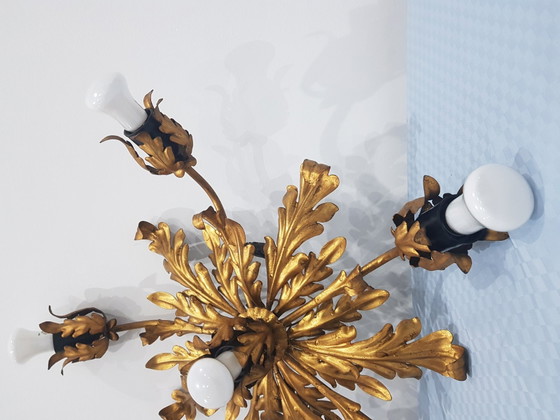 Hollywood Regency Ceiling Lamp from Hans Kogl, Germany, 1960s – Hans Kögl, Ceiling lights, Metal (photo 7 of 11)