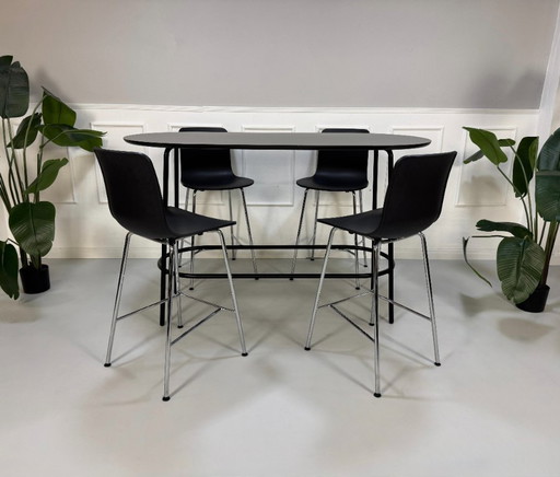 Vitra HAL RE Stool Medium Chair Designer Bar Stool + Table