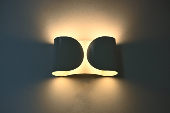 Image 1 of Applique Foglio Blanche par Tobia & Afra Scarpa pour Flos, 1960s