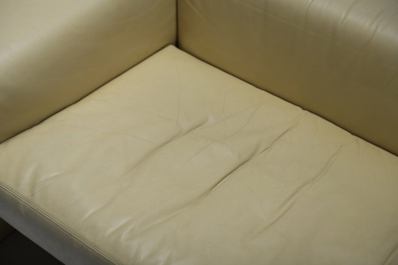Image 1 of Stunning Brigadier sofa in very rare soft yellow by Cini Boeri for Knoll