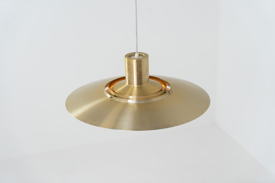 Image 1 of Early “P376” Brass Pendant Light by Jørgen Kastholm & Preben Fabricius for Nordisk Solar (Denmark, 1960s)