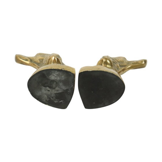 Image 1 of Fermalibri in ottone con cani setter irlandesi