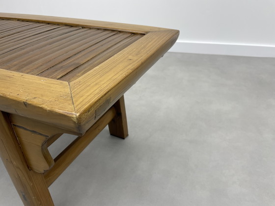 Image 1 of Vintage Chinese houten bank  