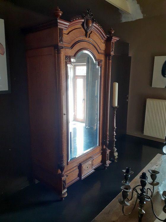 Image 1 of 1x mirror cabinet (root wood)