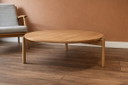Mesa de salón Audo Copenhagen Passage, Ø90, roble natural.