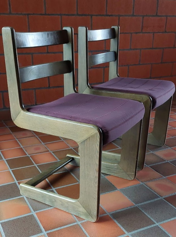 Image 1 of Complete Dining Room Set with Buffet Cabinet, Bar Cabinet, Extendable Table, and Set of Chairs Casala Cantilever