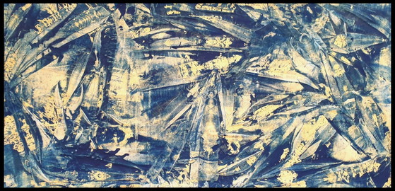 Jürgen Angeler - Blue Golden Fossils – Paintings & Drawings, Canvas (photo 16 of 16)
