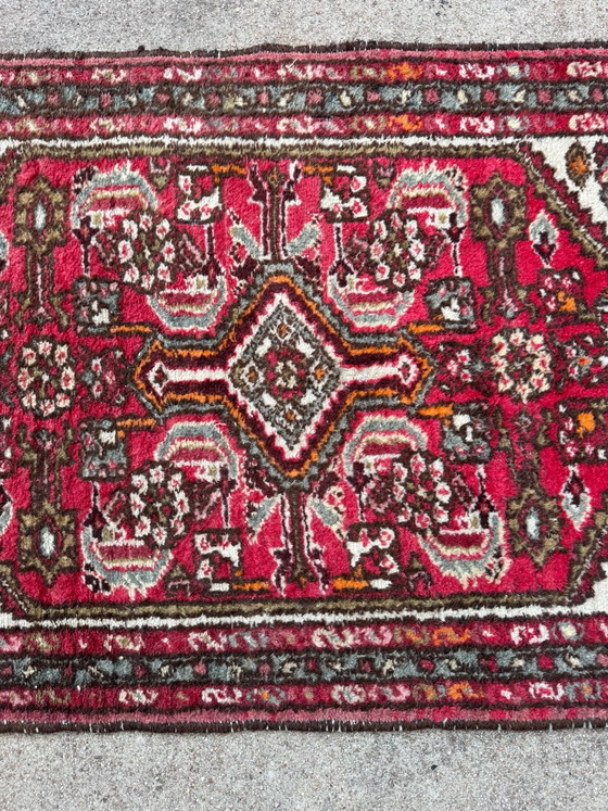Small antique Hamadan Persian rug, Rugs & carpets, Wool, Red (photo 3 of 15)