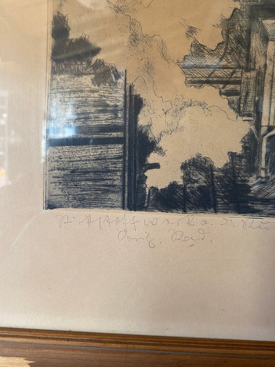 Incisione Originale ”Stickstoffwerke a. d. Ruhr” (Anni '50) – Litografie e stampe, Cristallo (photo 2 of 13)