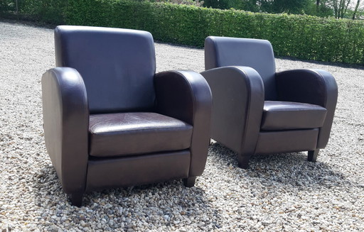 2x Art Deco Sessel