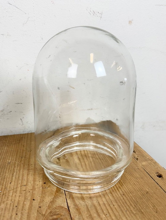 Image 1 of Green Enamel and Cast Iron Industrial Pendant Light, 1960s