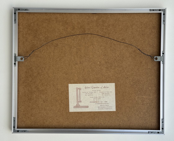 Image 1 of Pierre-François Vaysse - Art Brut circa 1970 - tinta - enmarcado