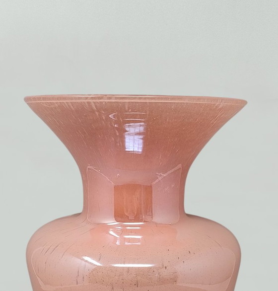 1970s Murano Blown Antique Pink Vase by Maestro del Vetro – Murano Glass (photo 8 of 9)