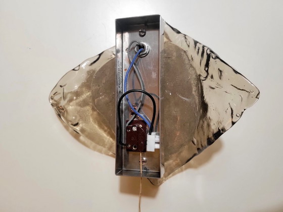 Image 1 of Lampada da parete vintage in vetro di Murano di Kalmar 1970